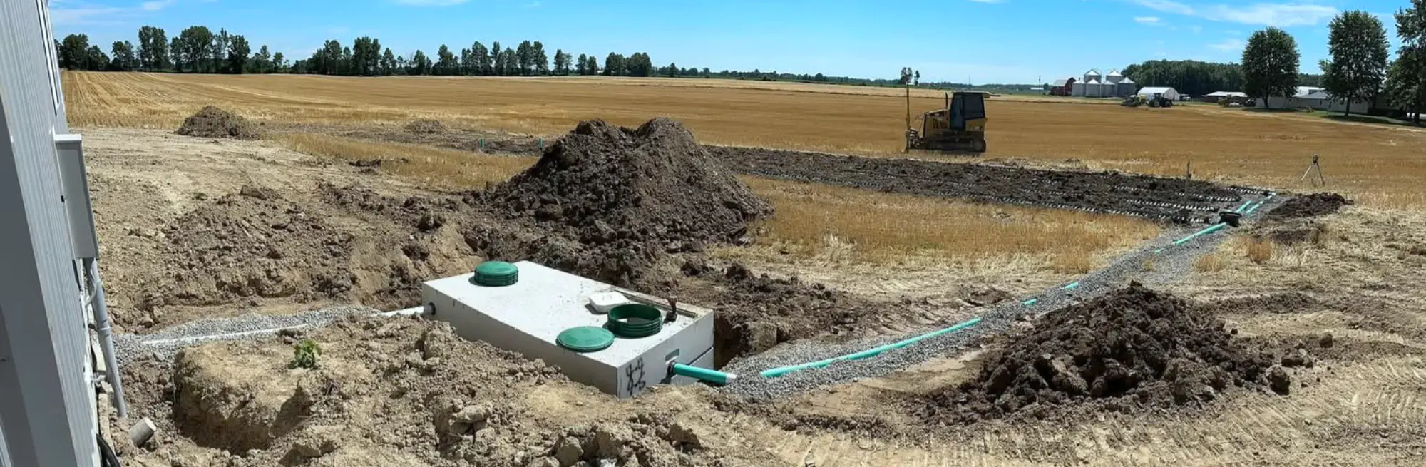septic tank and leach field