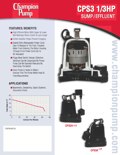 CPS3 Sump Effluent Pump Info