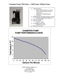 CPS5 Sump Effluent Pump Info
