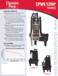 CPW5 Sewage Pump Info